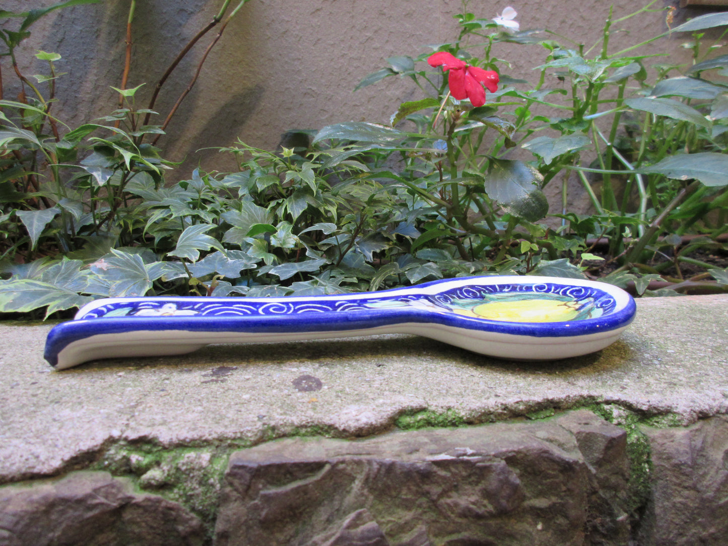 poggia cucchiaio in ceramica