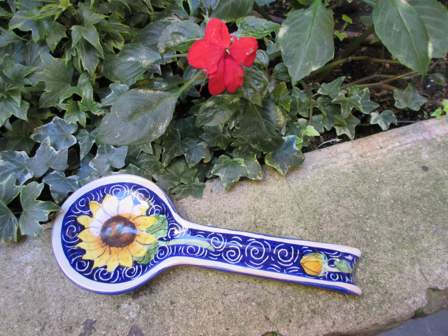poggia cucchiaio in ceramica
