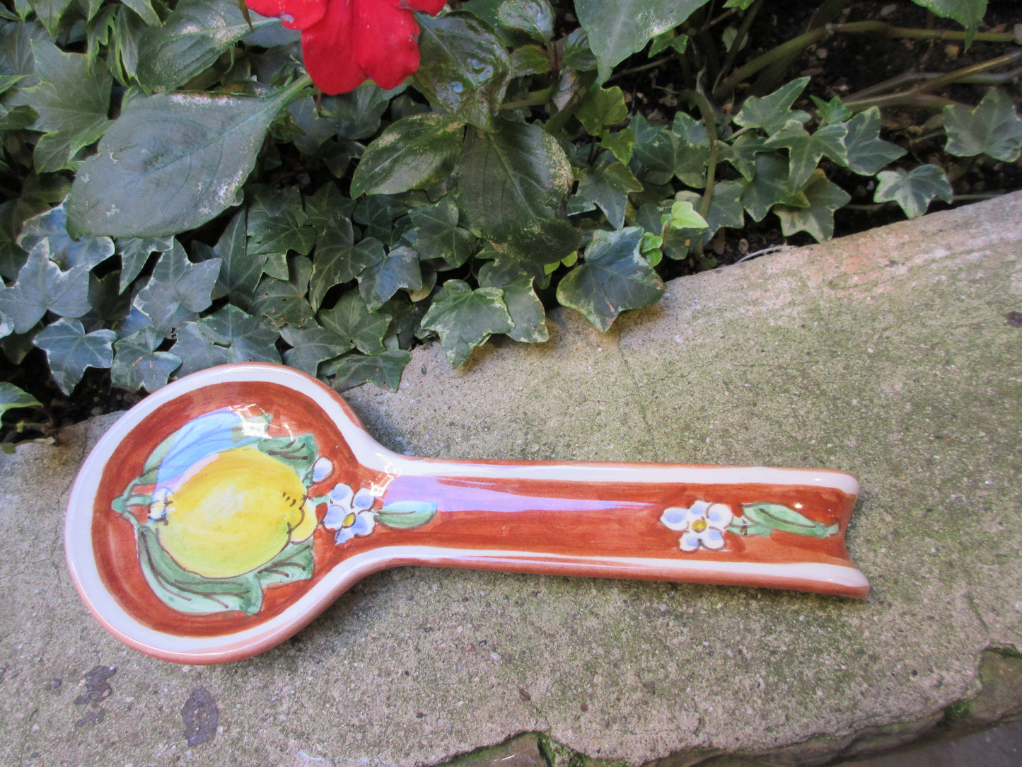 poggia cucchiaio in ceramica