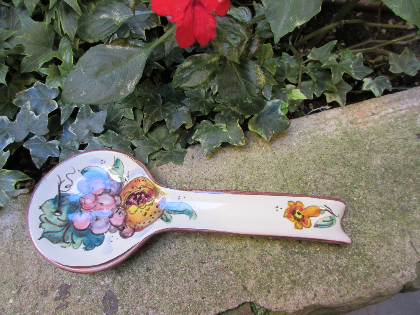 poggia cucchiaio in ceramica