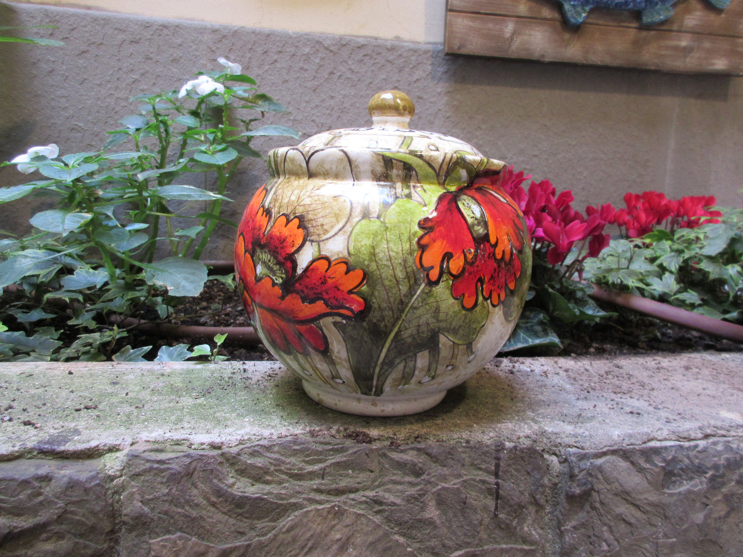Barattolo contenitore in ceramica