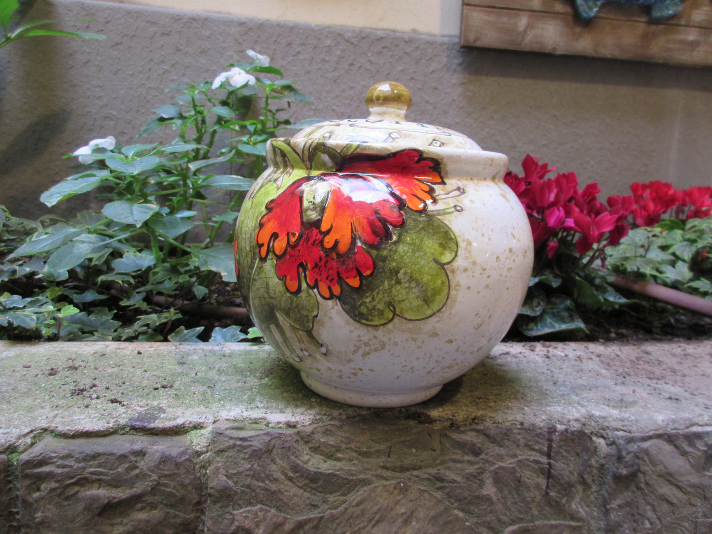 Barattolo contenitore in ceramica