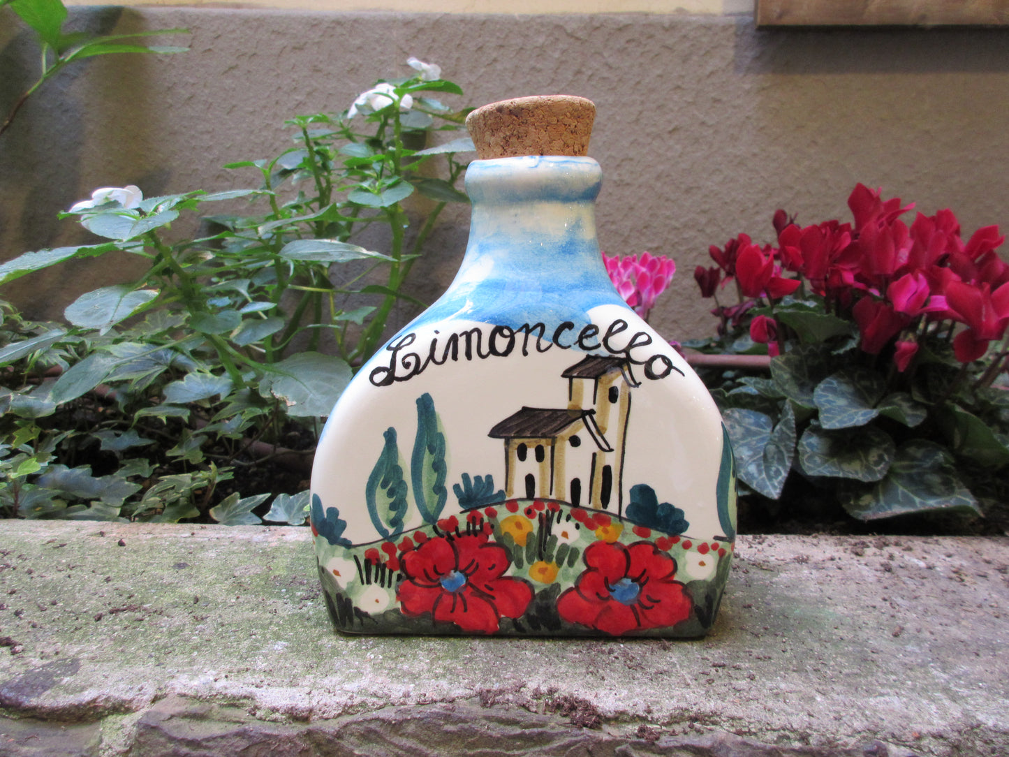 ceramic bottle decor