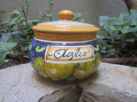 Barattolo contenitore in ceramica