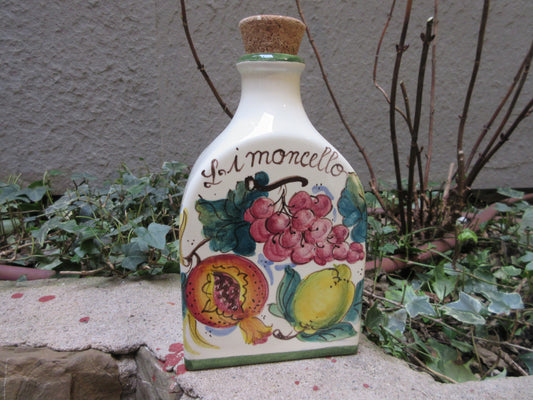 Bottiglia di limoncello in ceramica