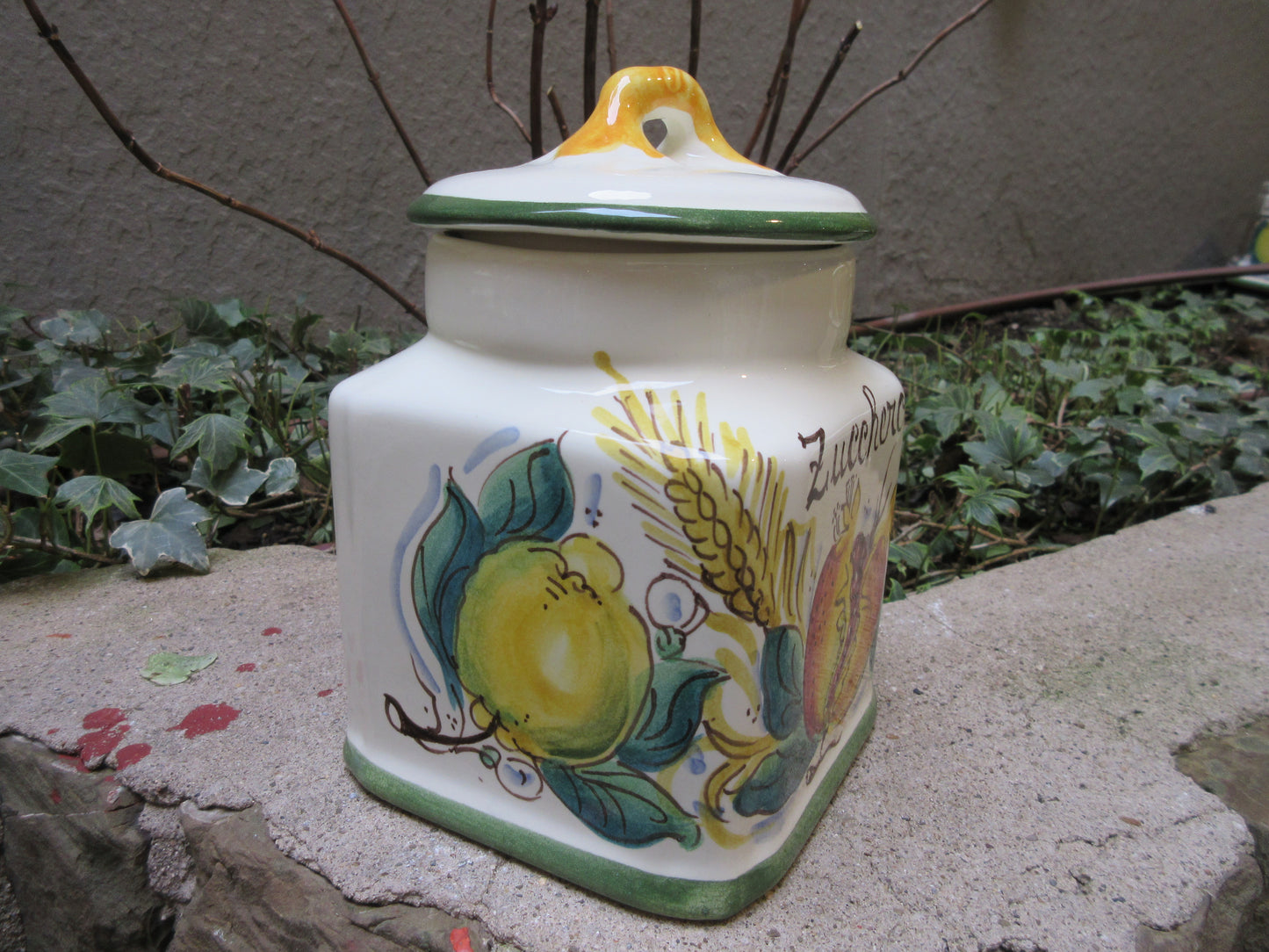 Ceramic container jar