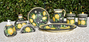 Lemons on black collection