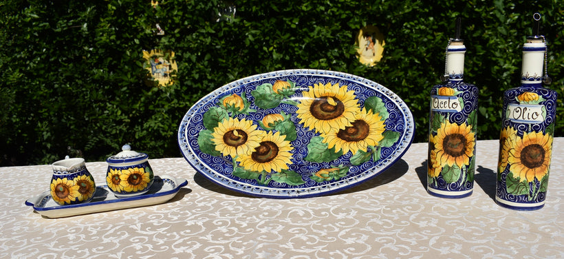 Sunflower on blue collection