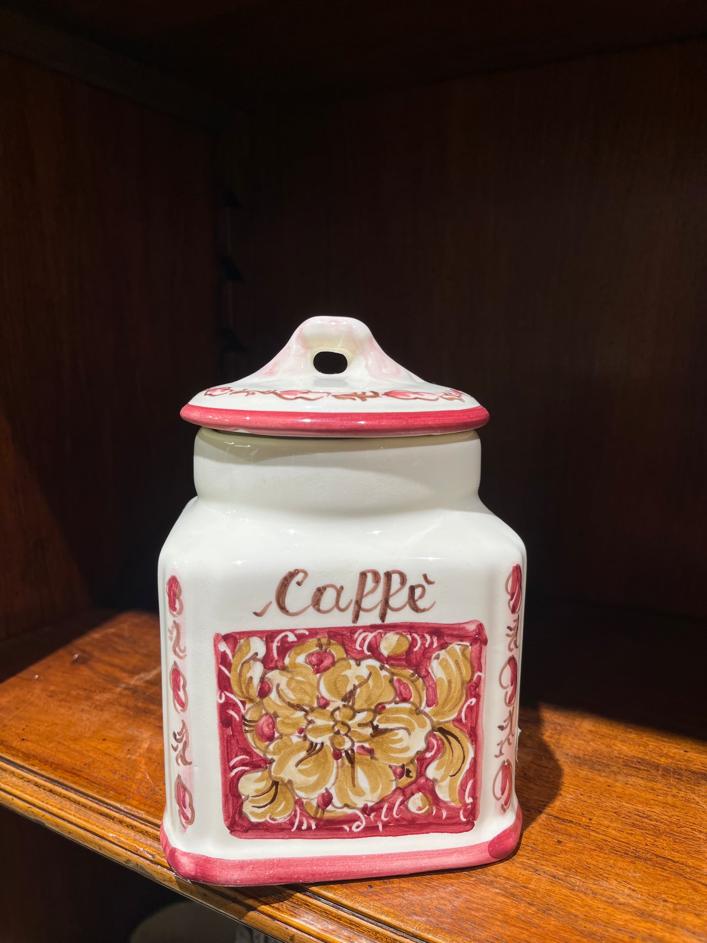 Ceramic coffee jar