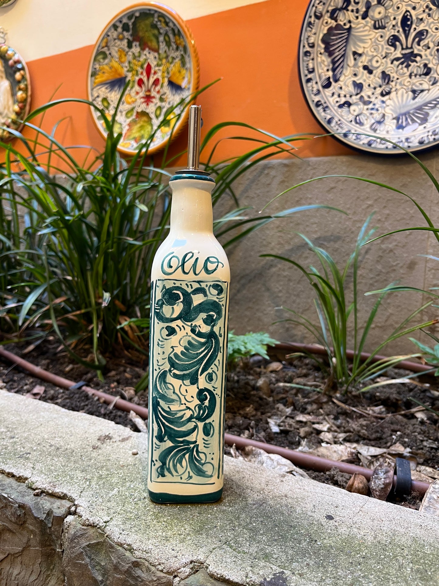 Ceramic oil dispenser