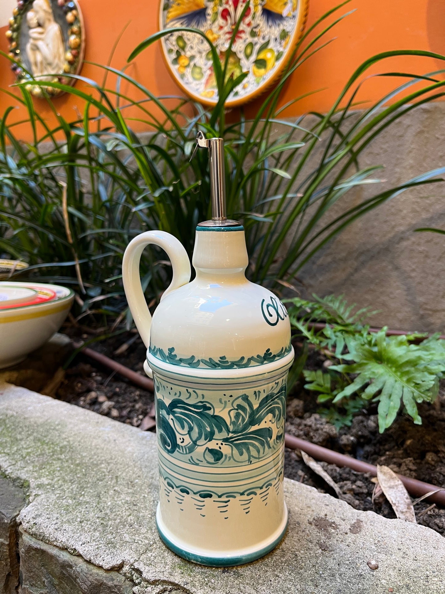 Ceramic oil dispenser