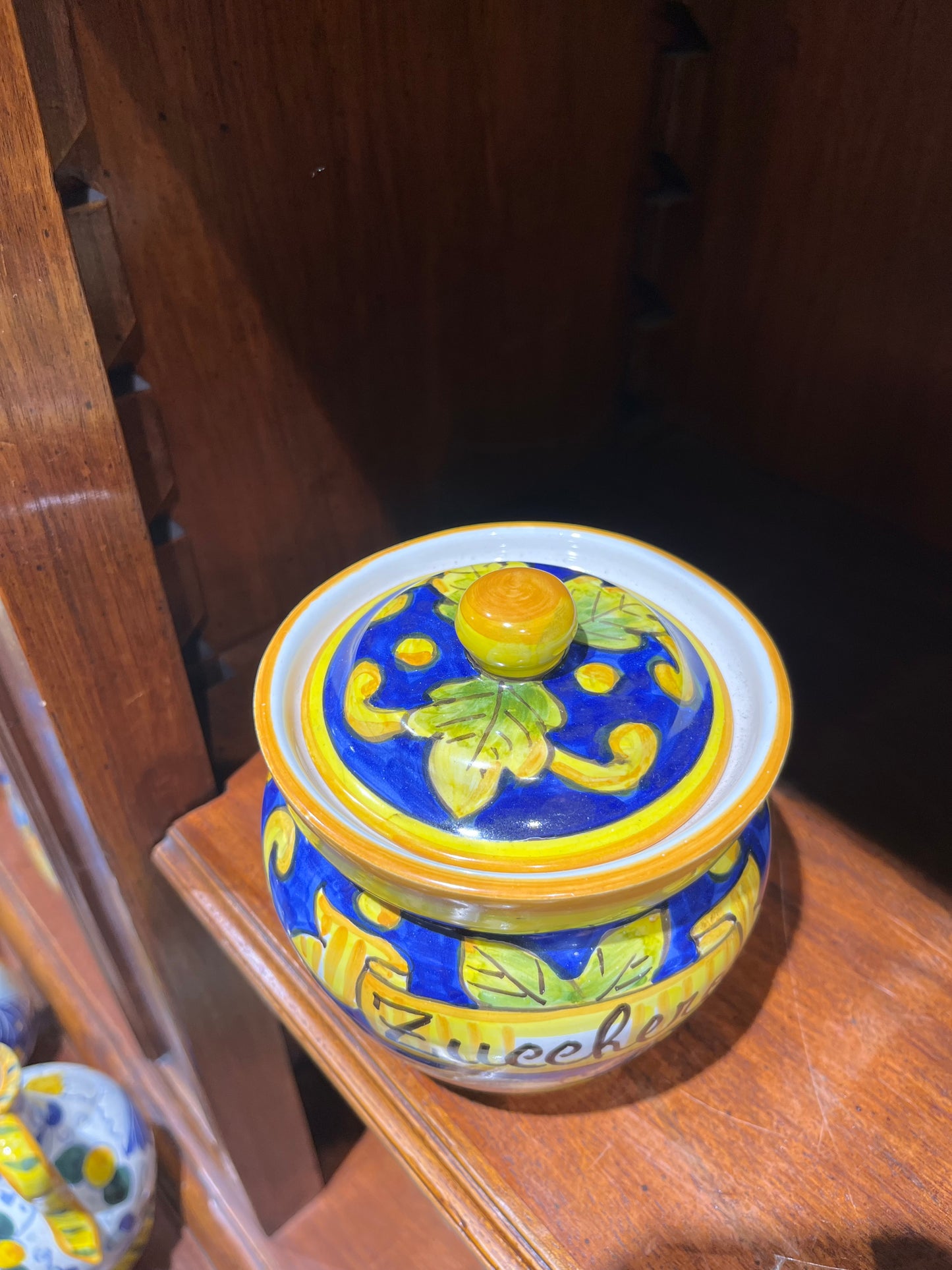 Ceramic sugar jar