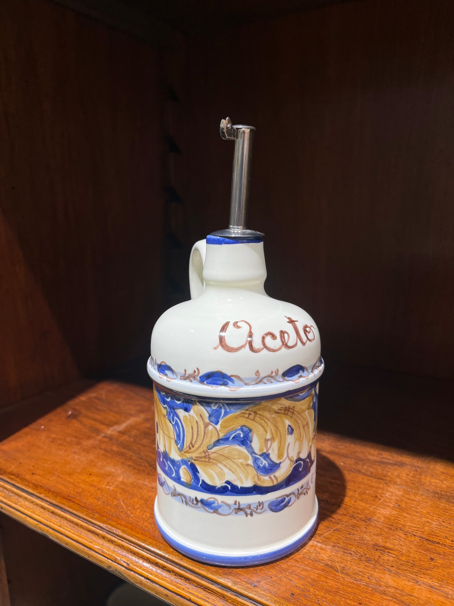 Ceramic oil dispenser