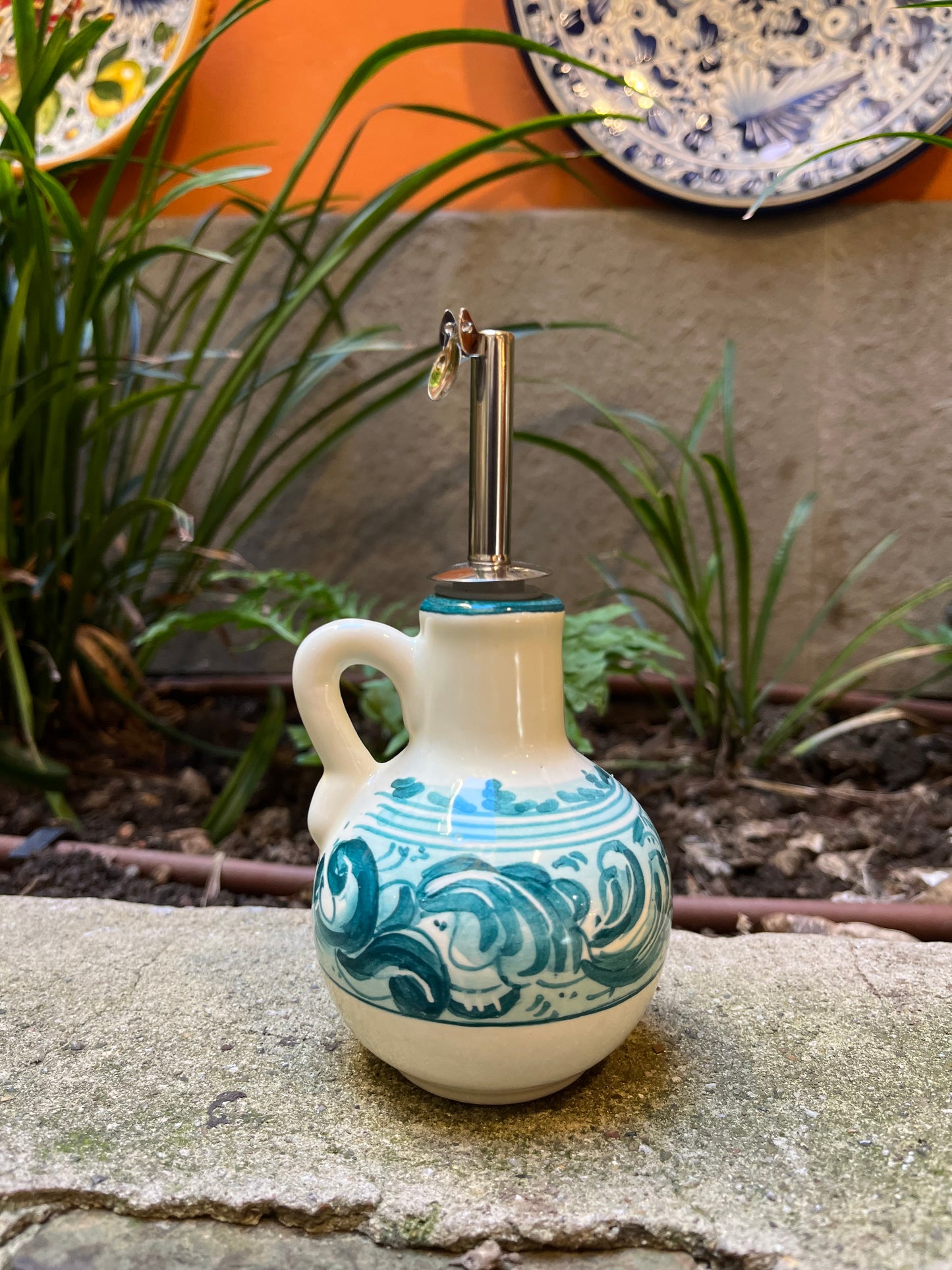 Ceramic oil dispenser