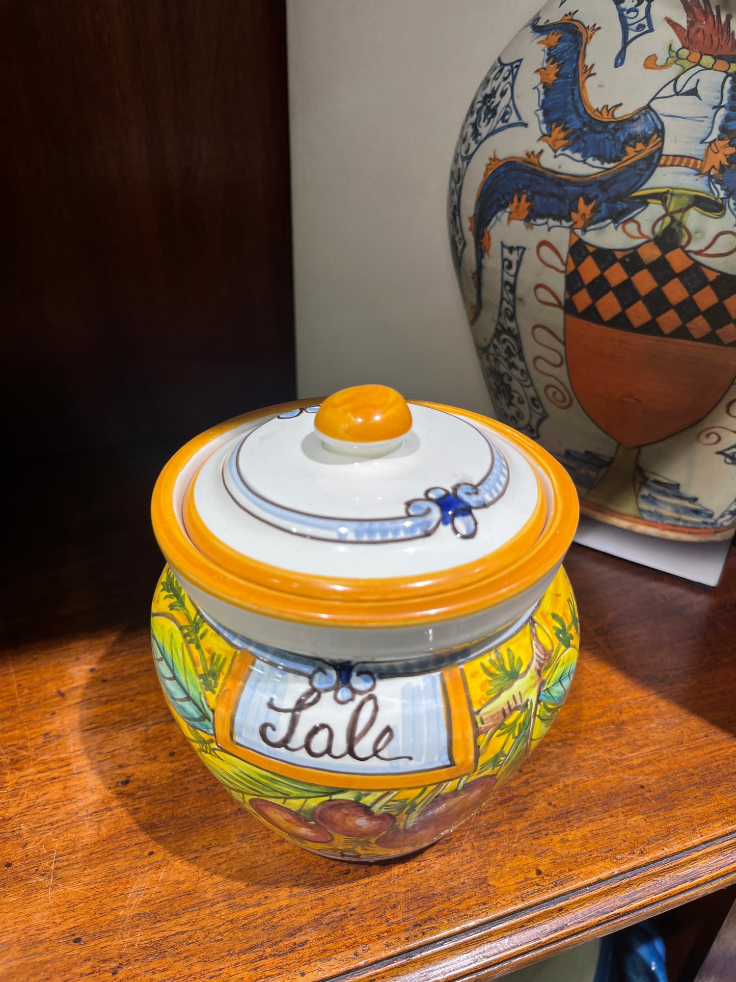 Ceramic salt jar