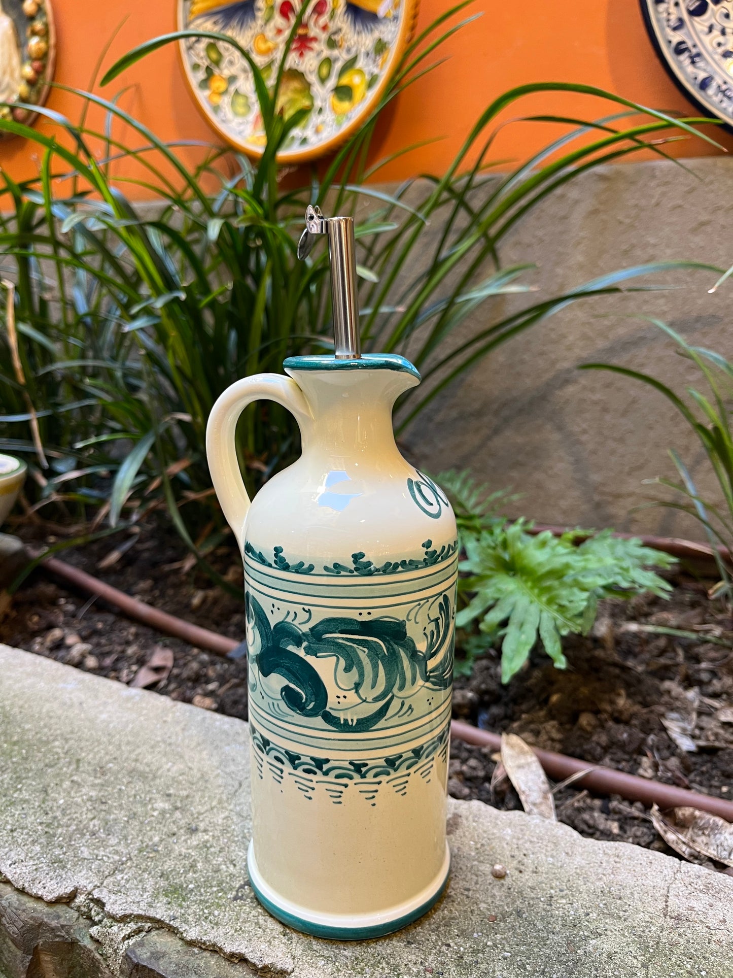 Ceramic oil dispenser