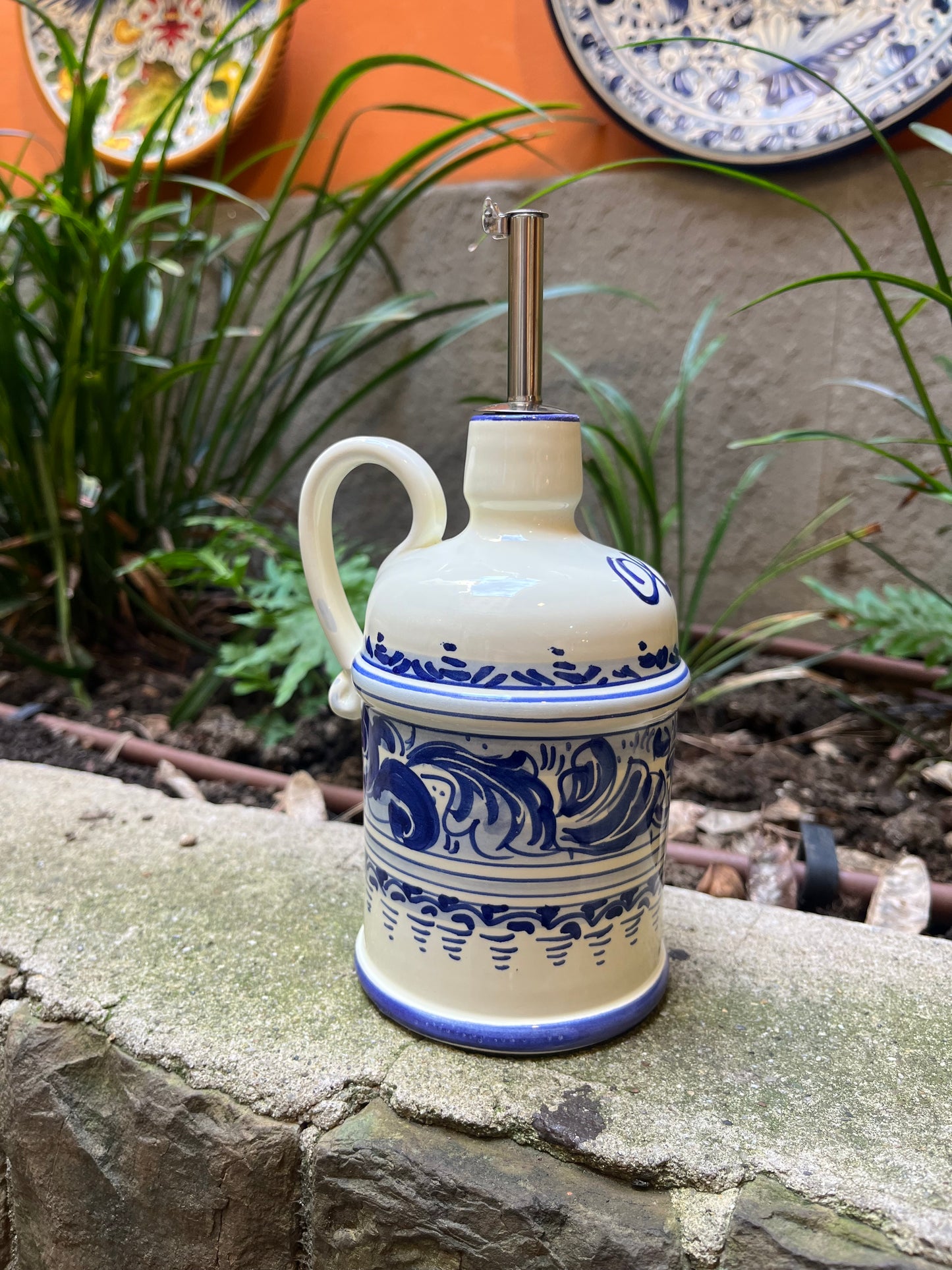 Ceramic oil dispenser