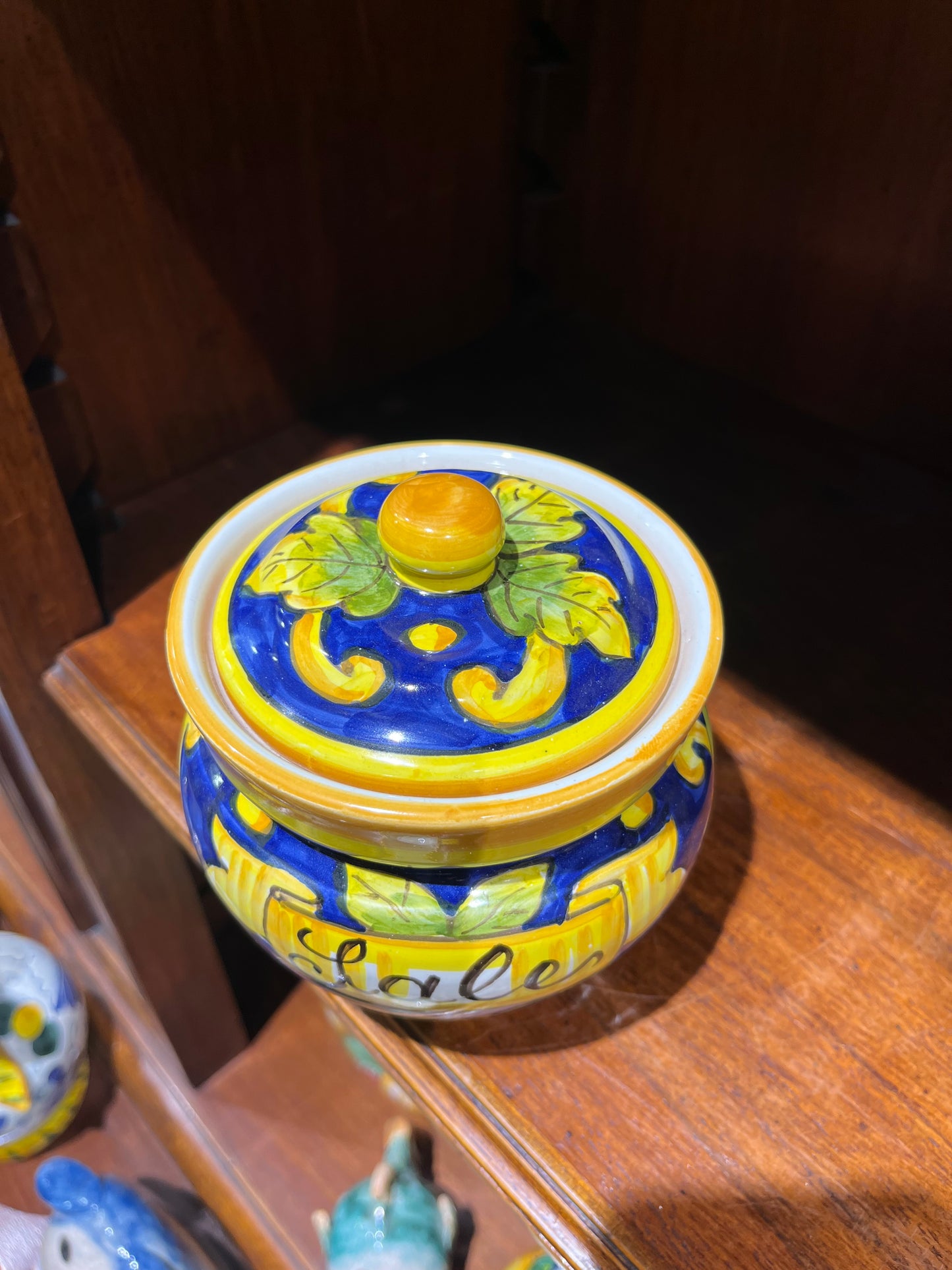 Ceramic salt jar