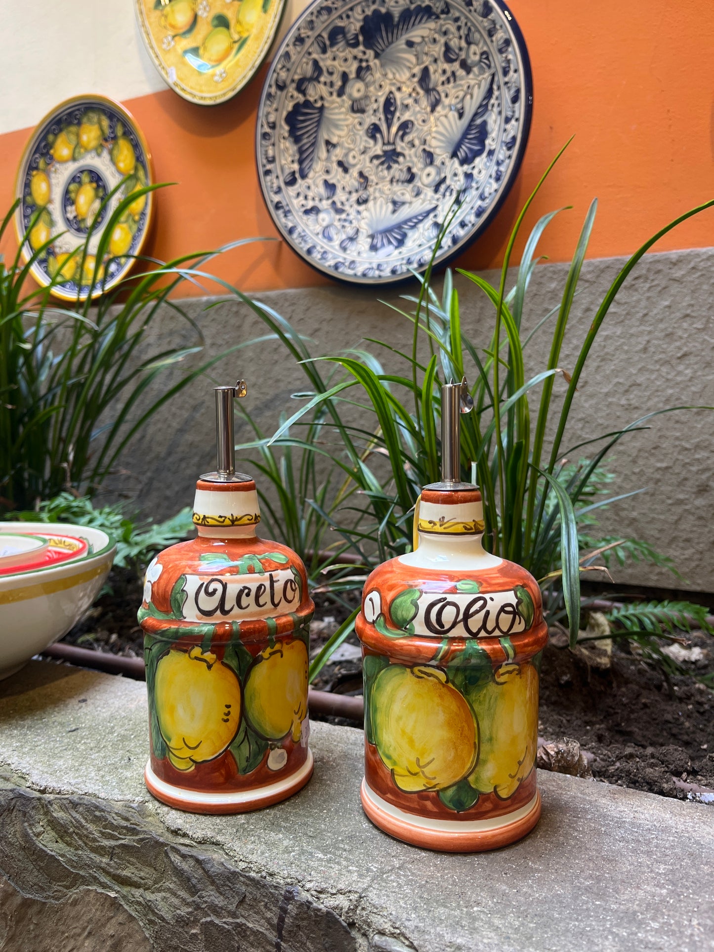 ceramic oil and vinegar set