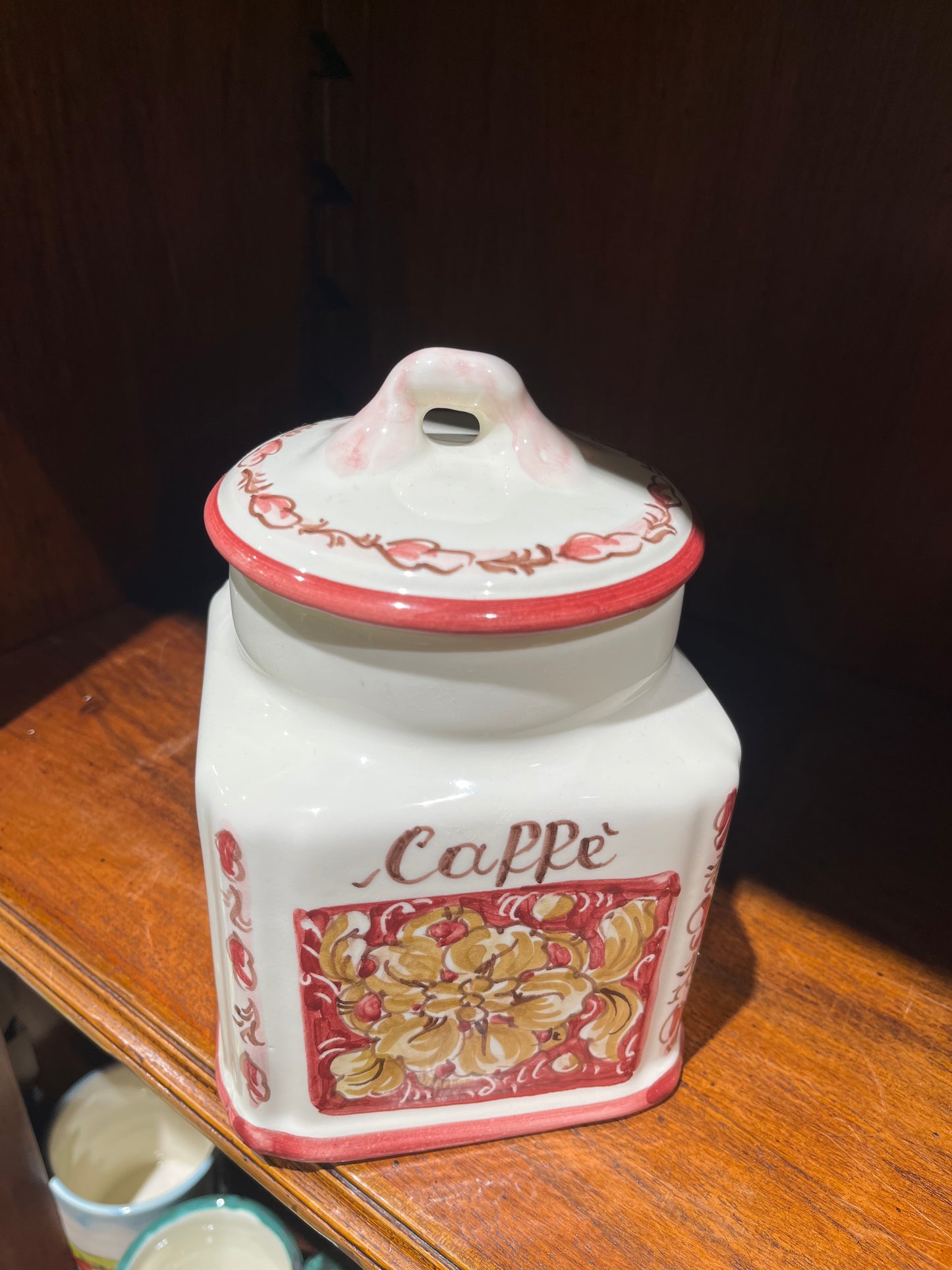 Ceramic coffee jar