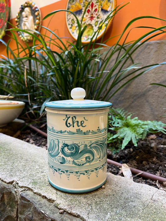 Ceramic tea jar