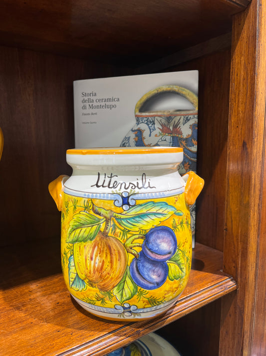 Ceramic utensil holder