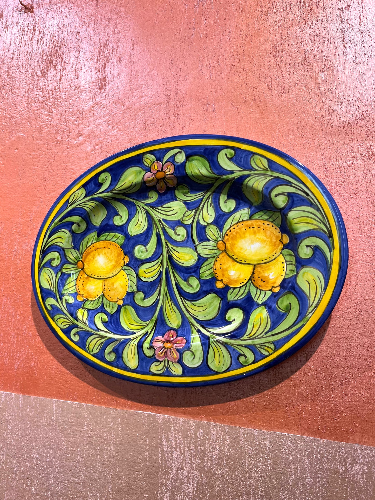 ceramic oval plate