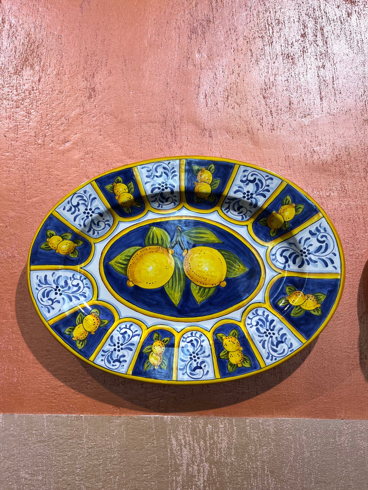ceramic oval plate