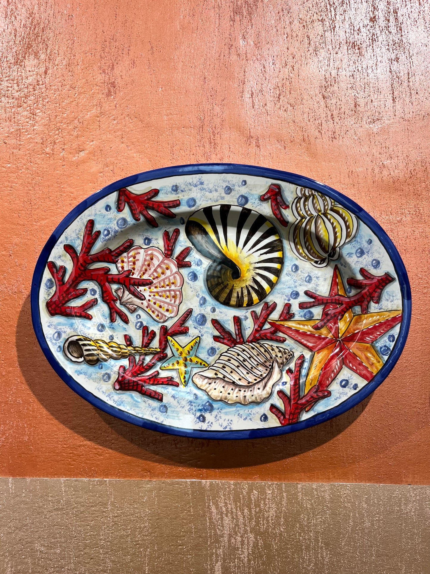 ceramic oval plate