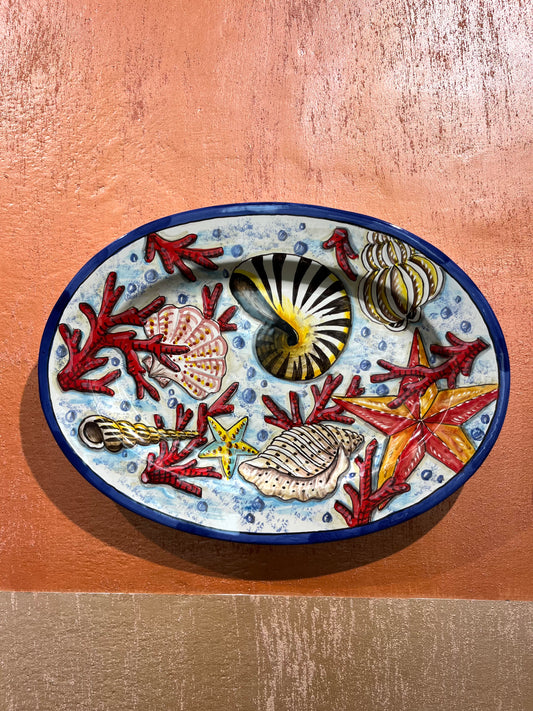 ceramic oval plate