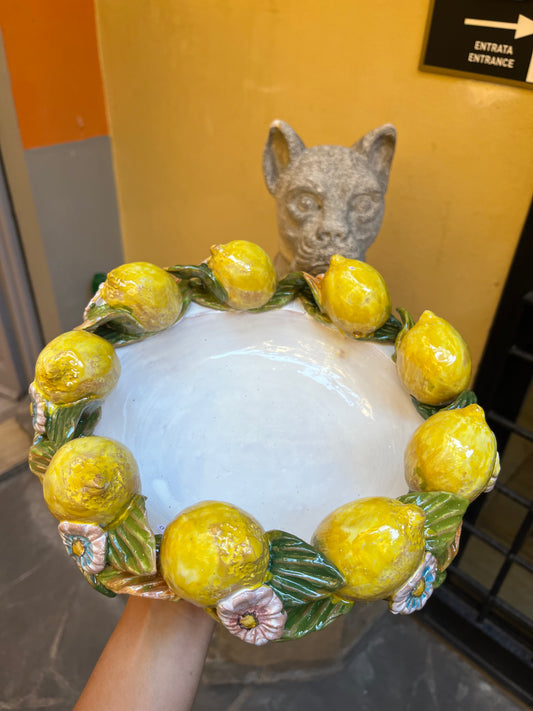 centrotavola in ceramica