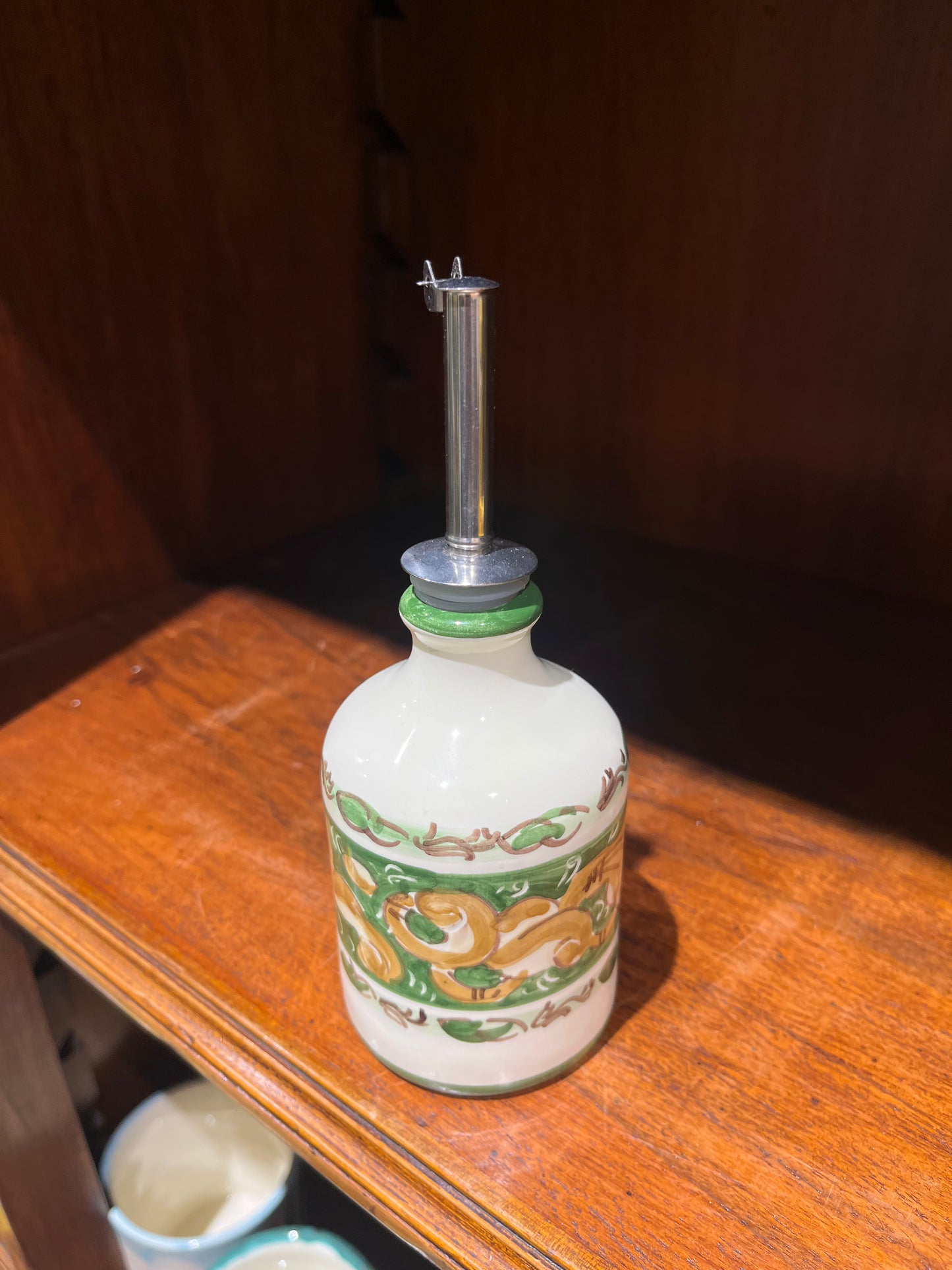 Ceramic oil dispenser