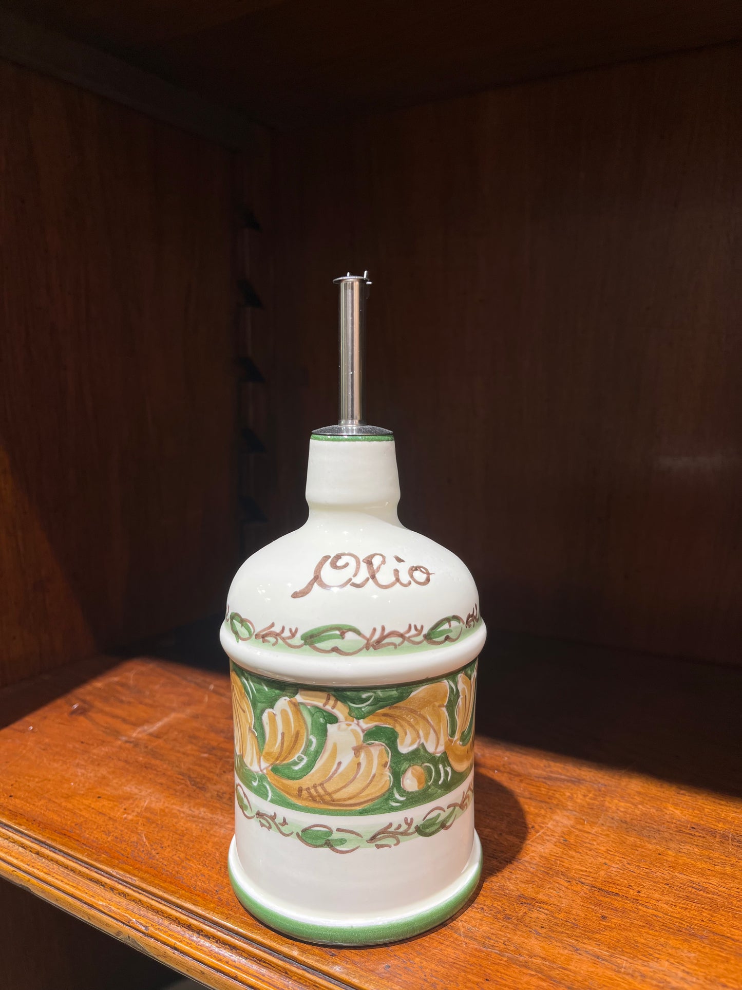 Ceramic oil dispenser