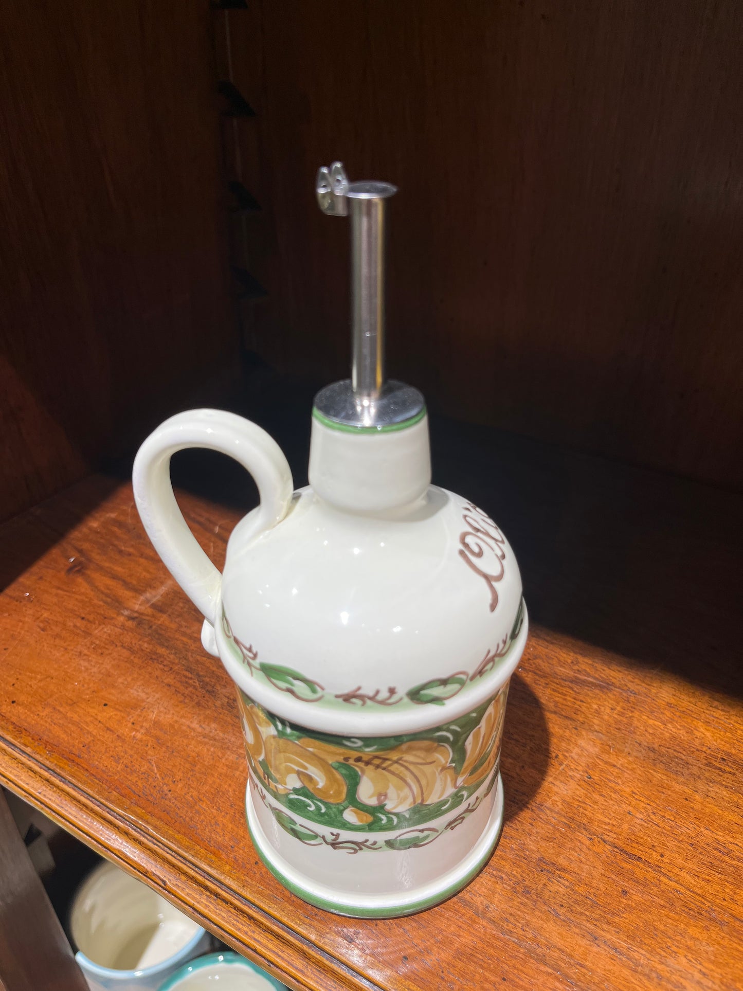 Ceramic oil dispenser