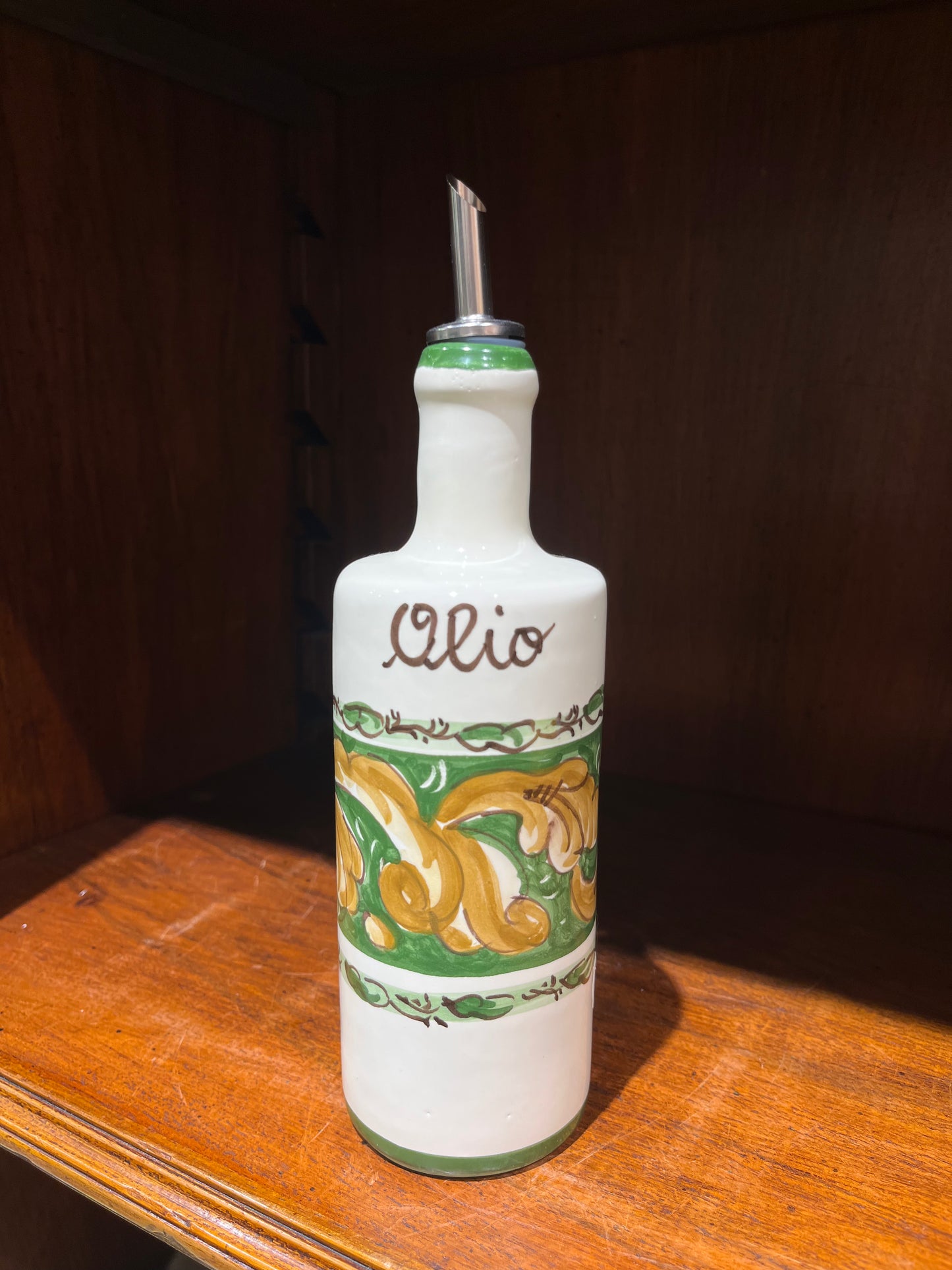 Ceramic oil dispenser