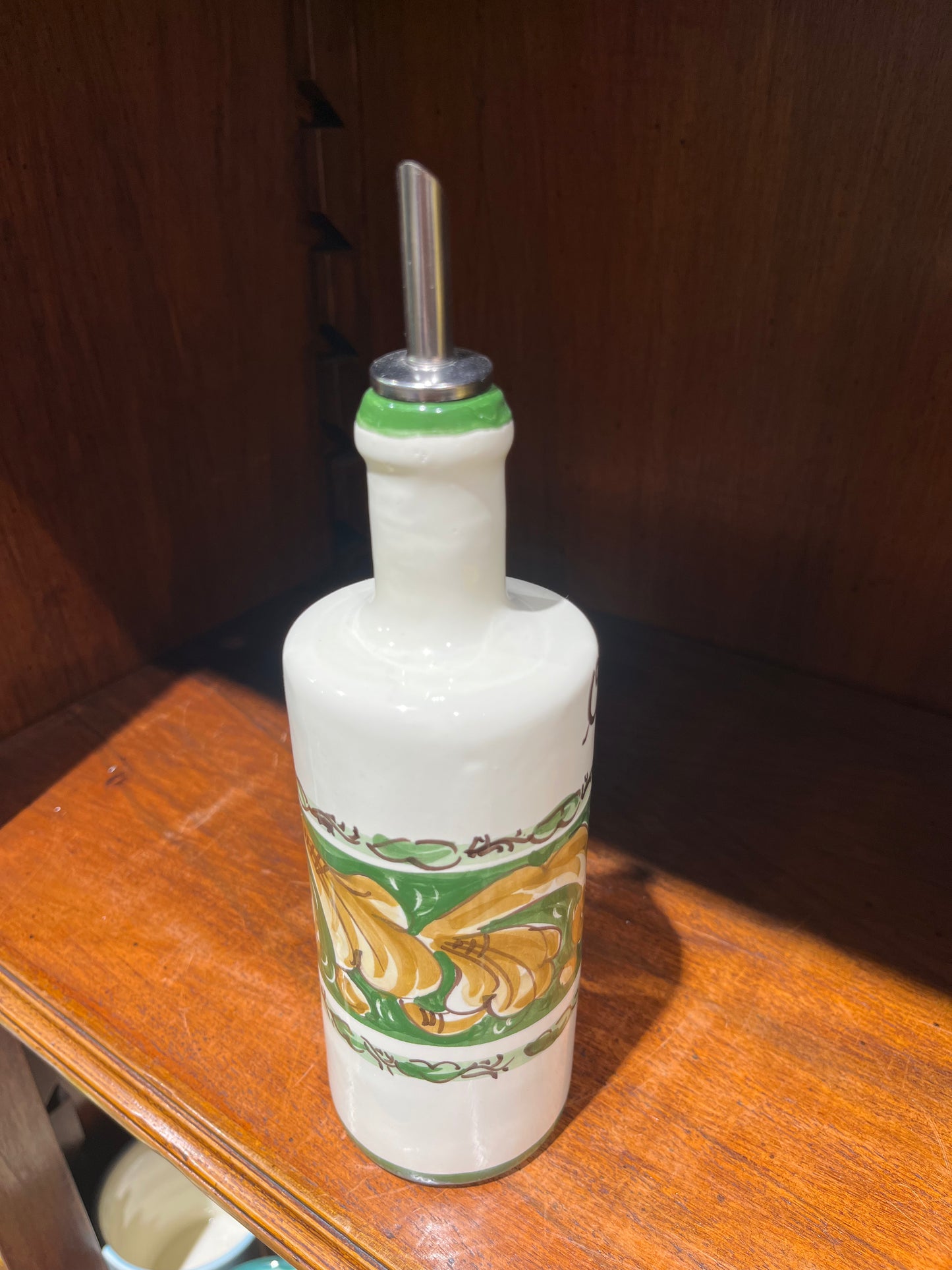 Ceramic oil dispenser