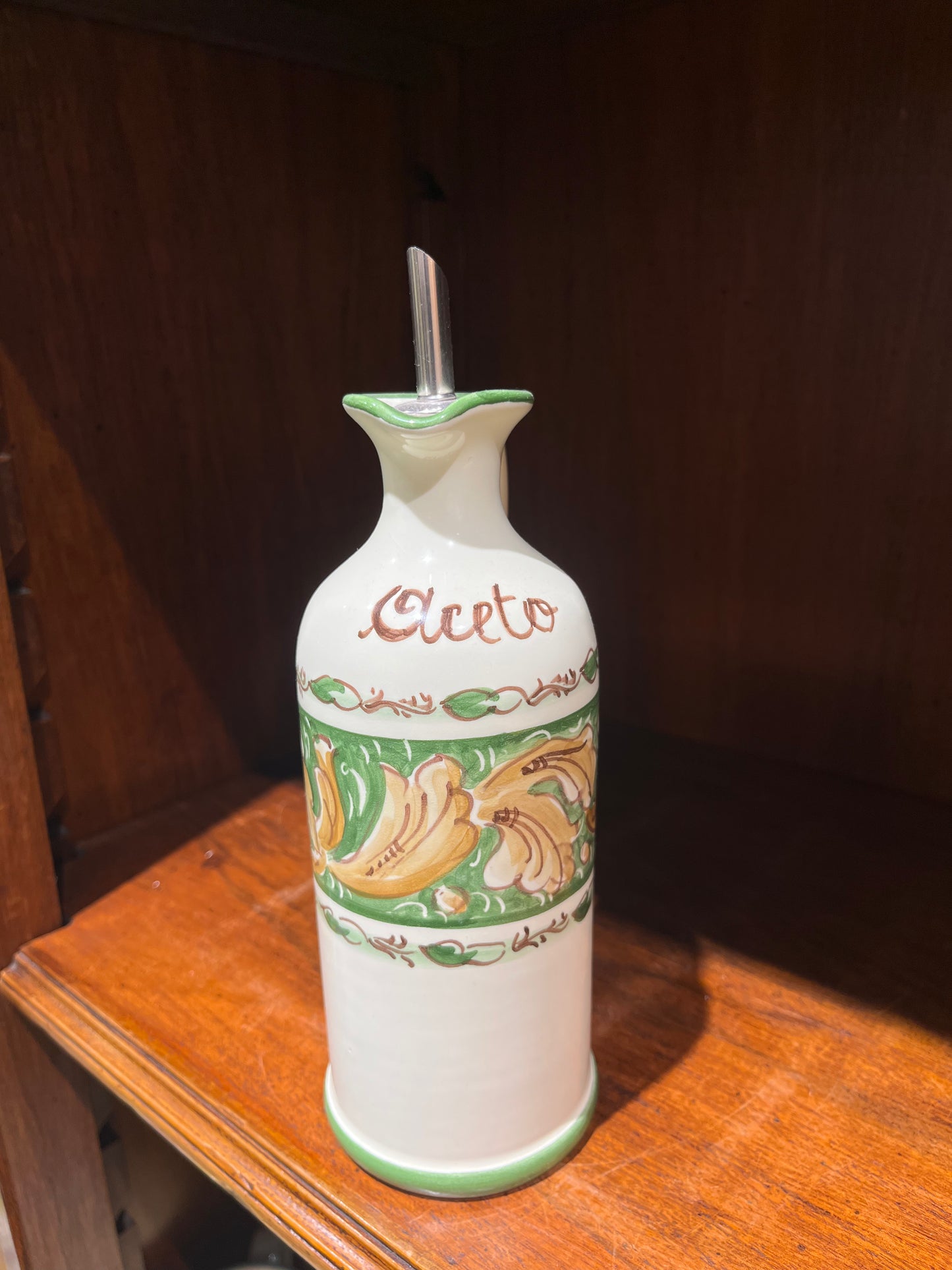 Ceramic oil dispenser