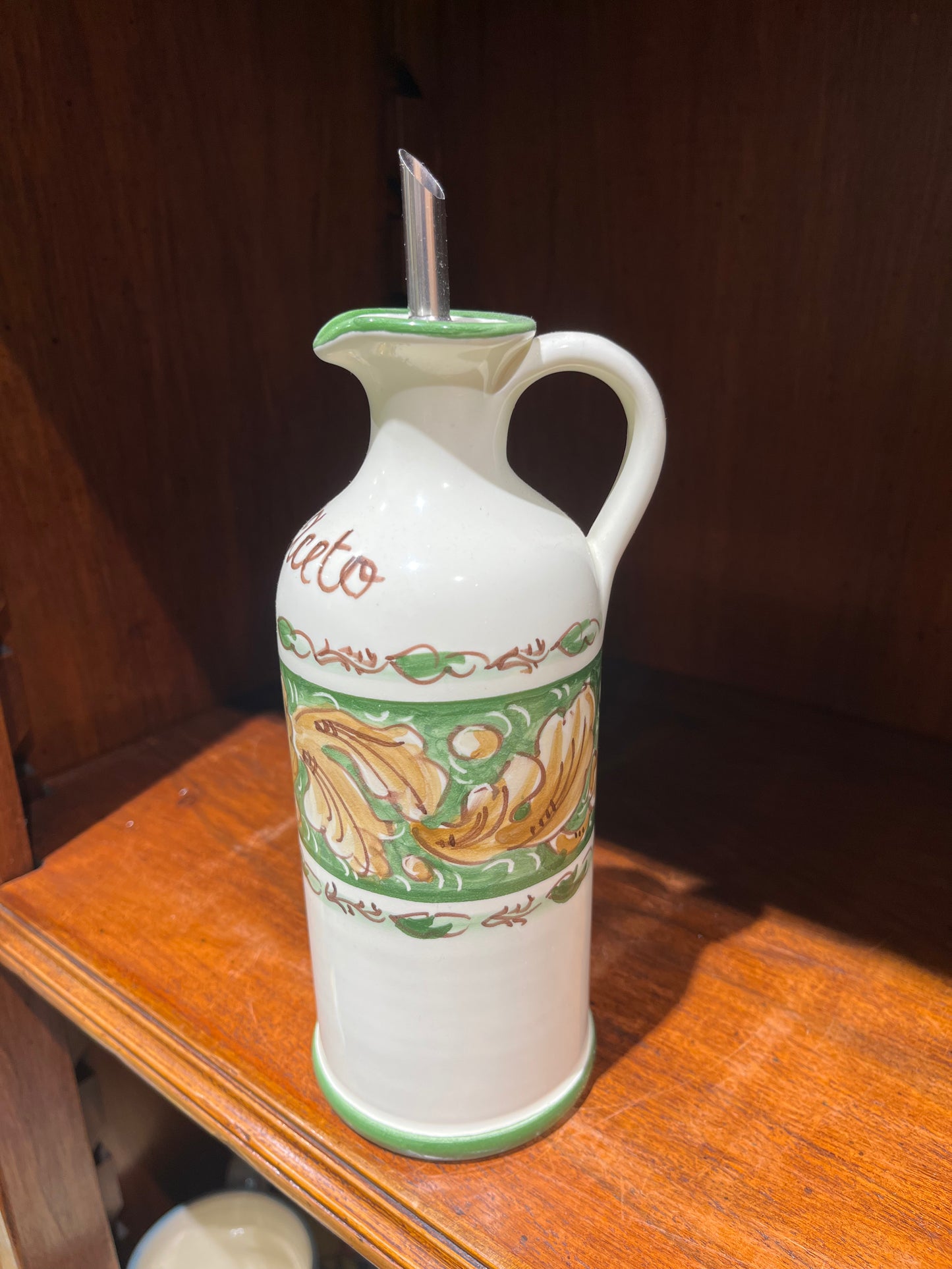 Ceramic oil dispenser