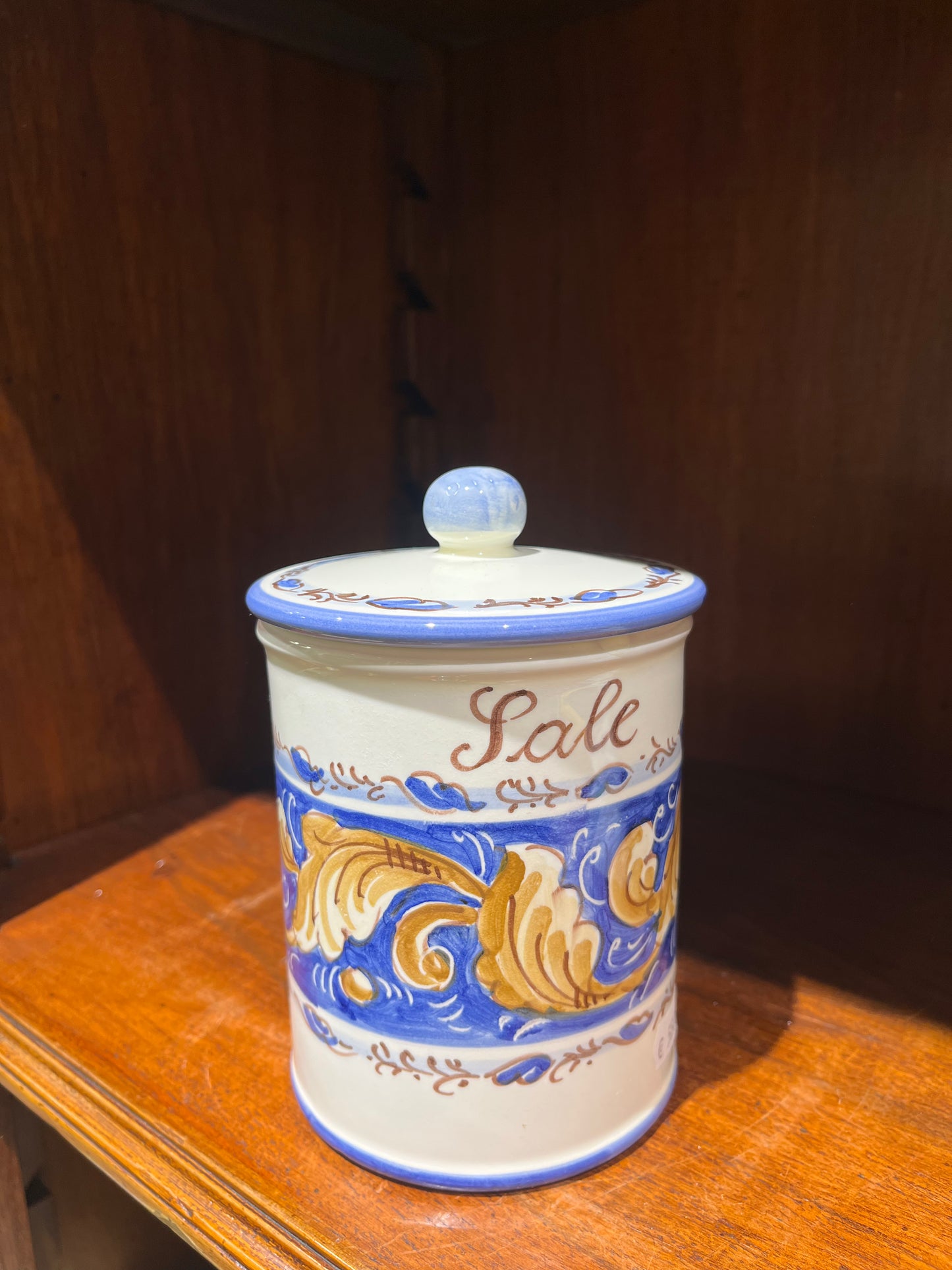 ceramic salt container