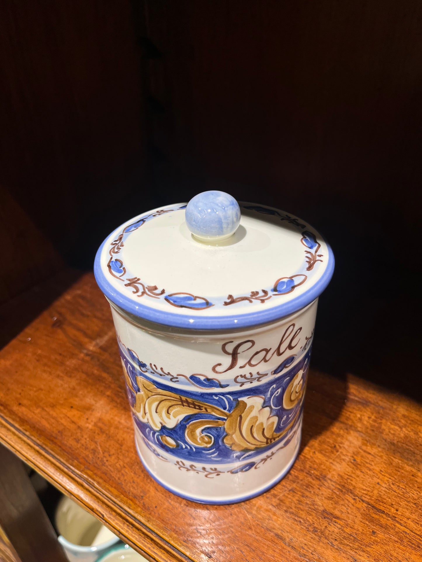 ceramic salt container