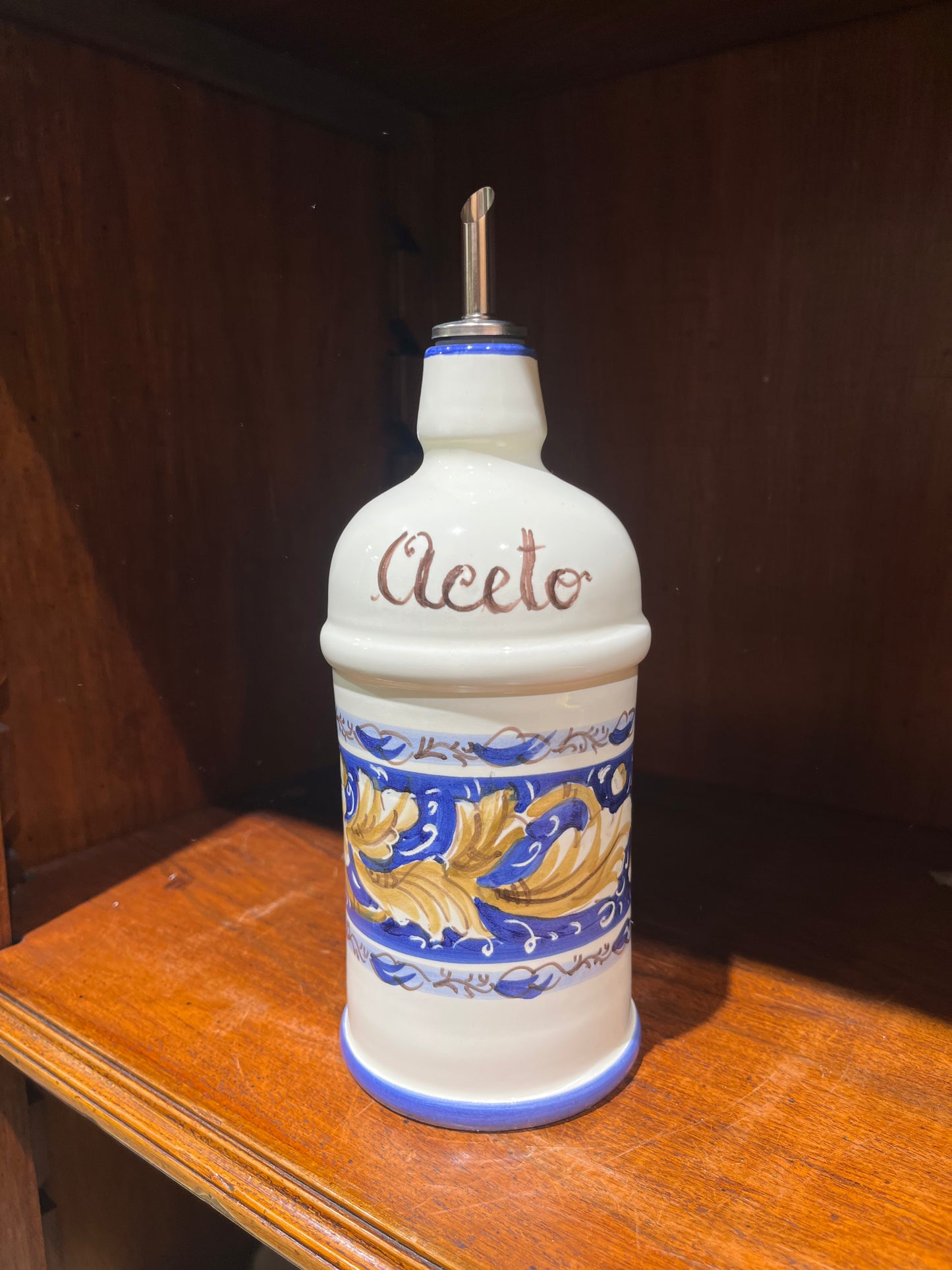 Ceramic oil dispenser