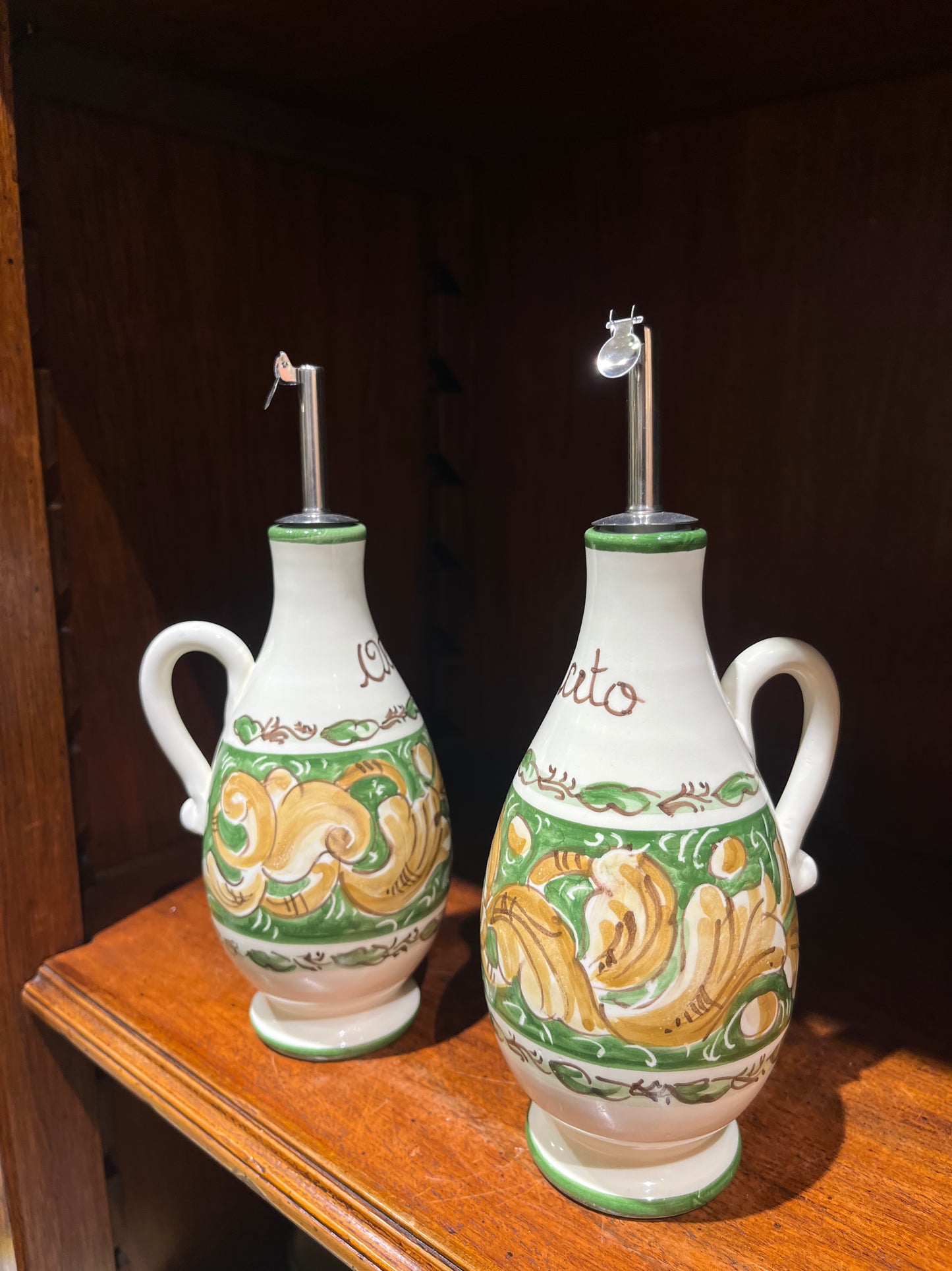 Ceramic oil dispenser