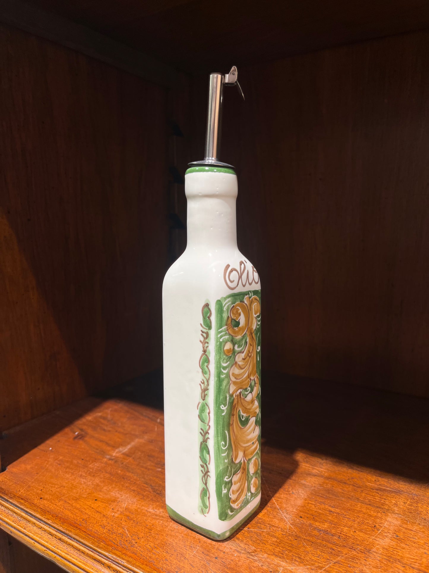 Ceramic oil dispenser