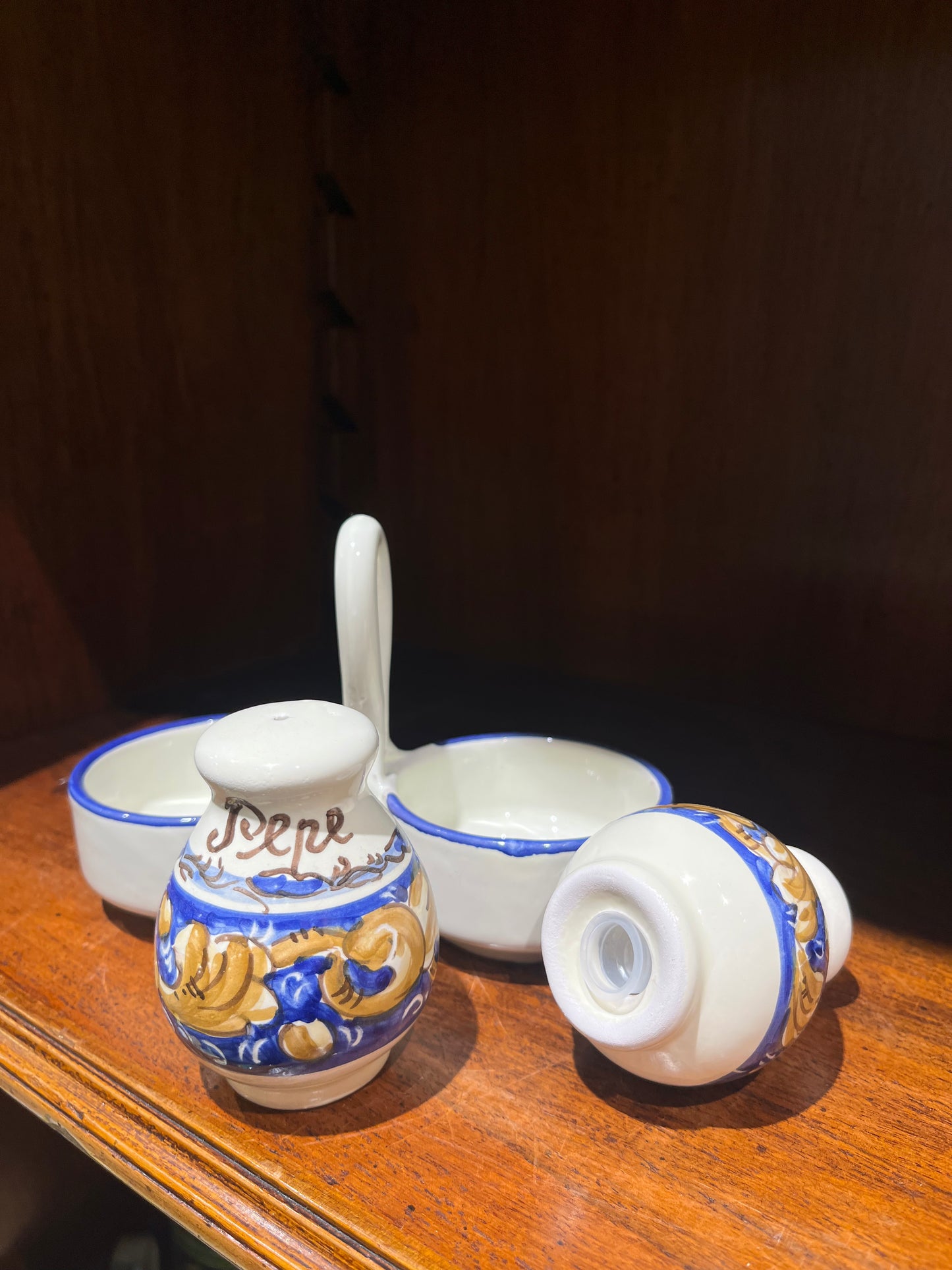 Ceramic salt and pepper shakers