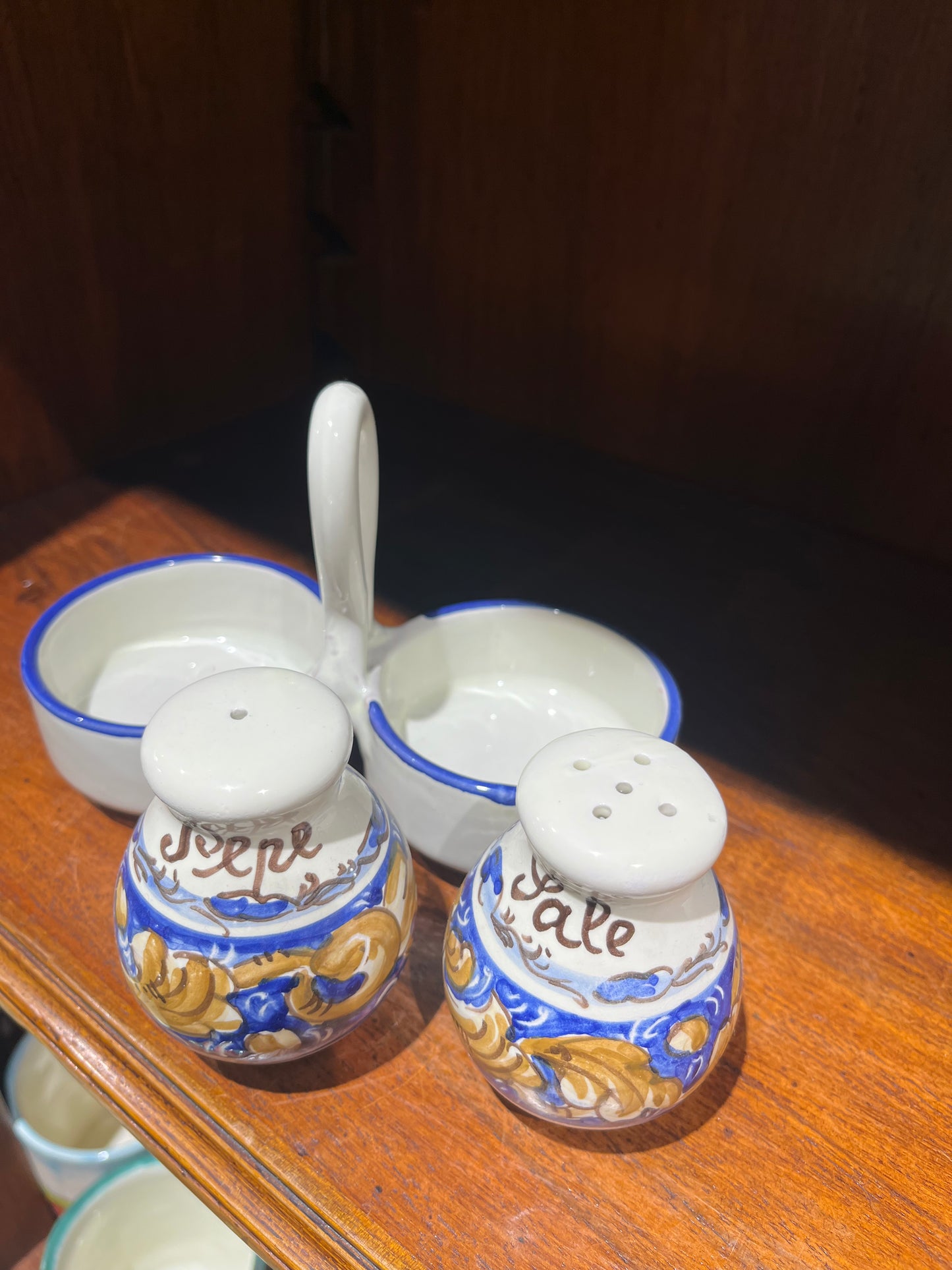 Ceramic salt and pepper shakers