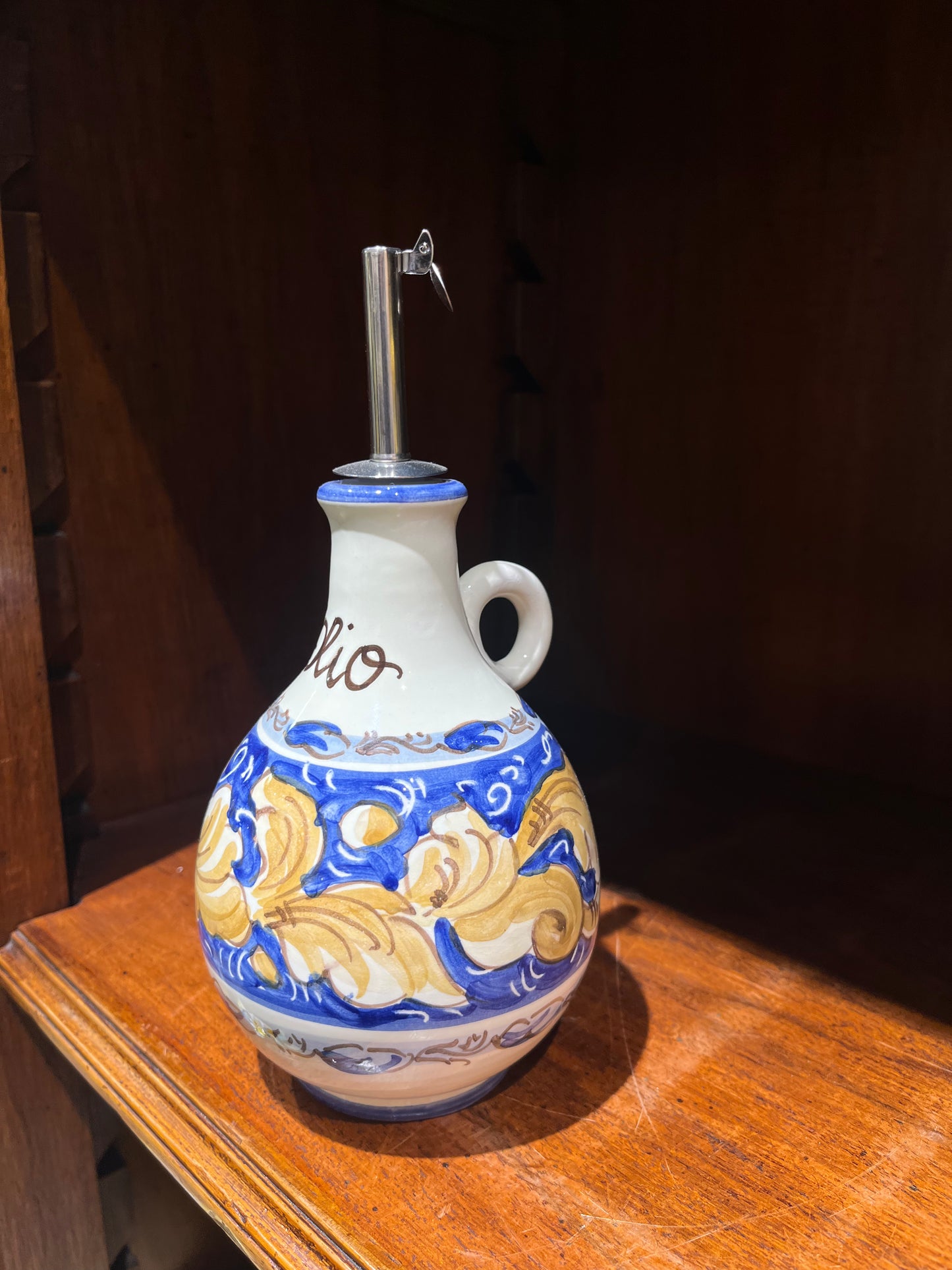 Ceramic oil dispenser