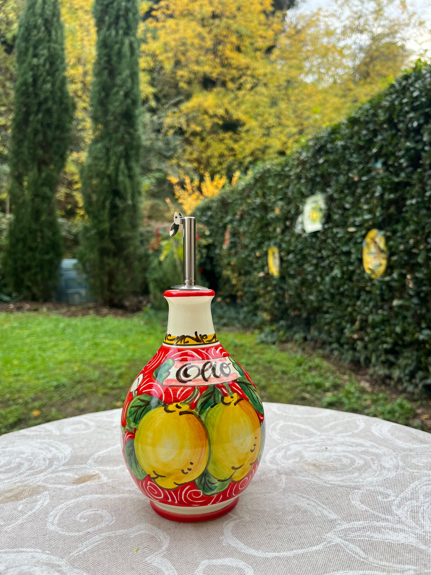 Ceramic oil dispenser