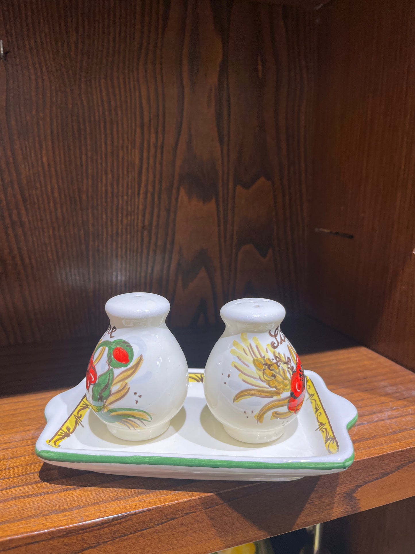 Ceramic salt and pepper shakers