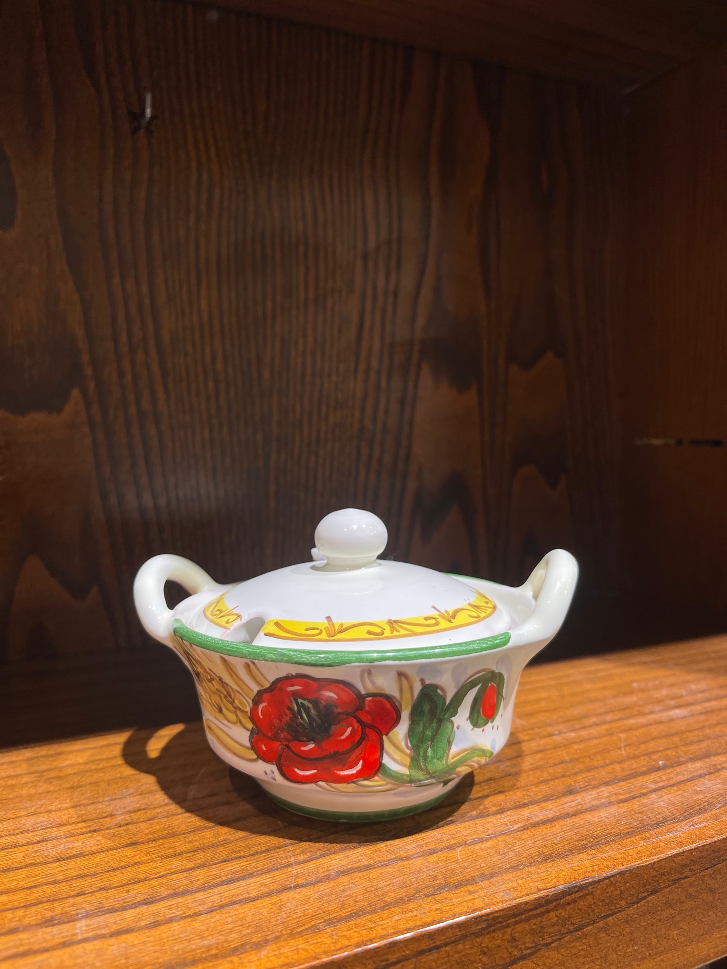 ceramic cheese container