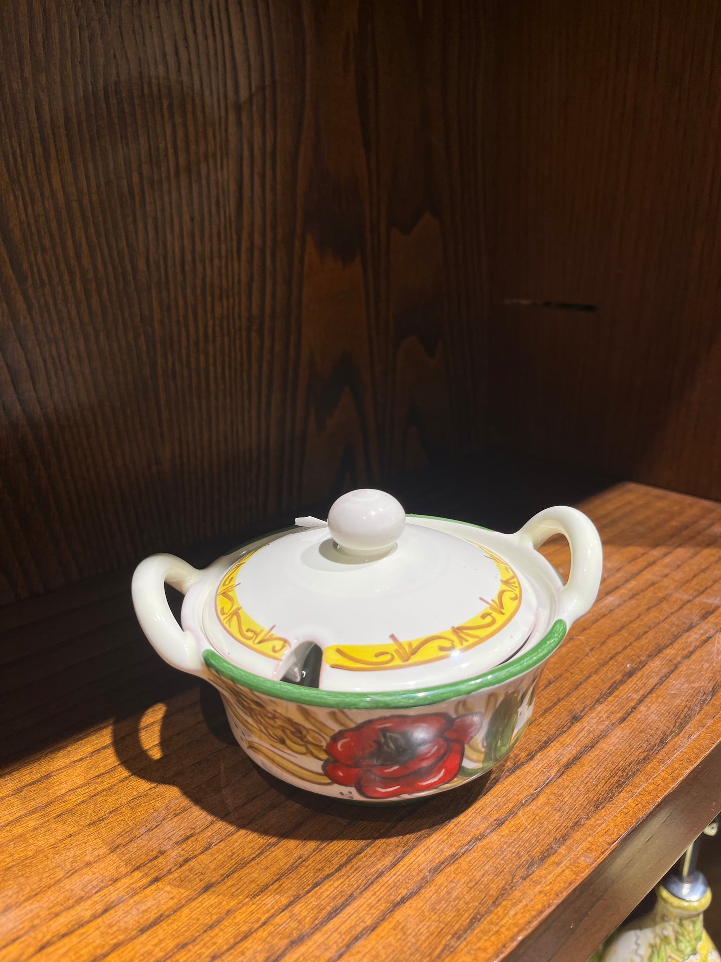 ceramic cheese container